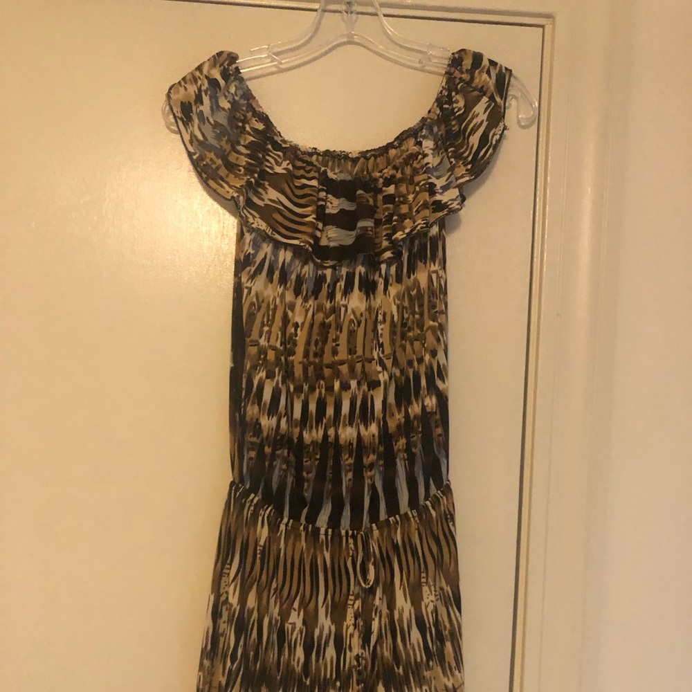 Animal print romper size small